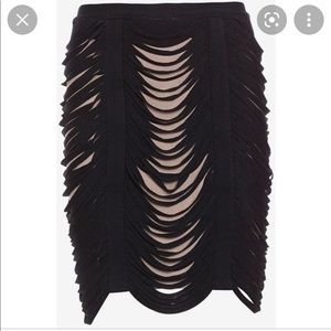 Herve Leger Fringe Skirt- small